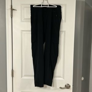 Athleta black Chelsea lined cargo pants.